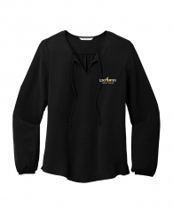Port Authority® Ladies Textured Crepe Blouse